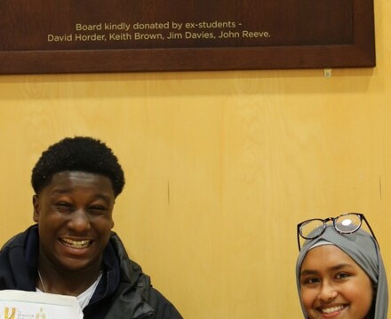 Kwadwo Kwateng and Anisa Begum, Head Boy and Head Girl